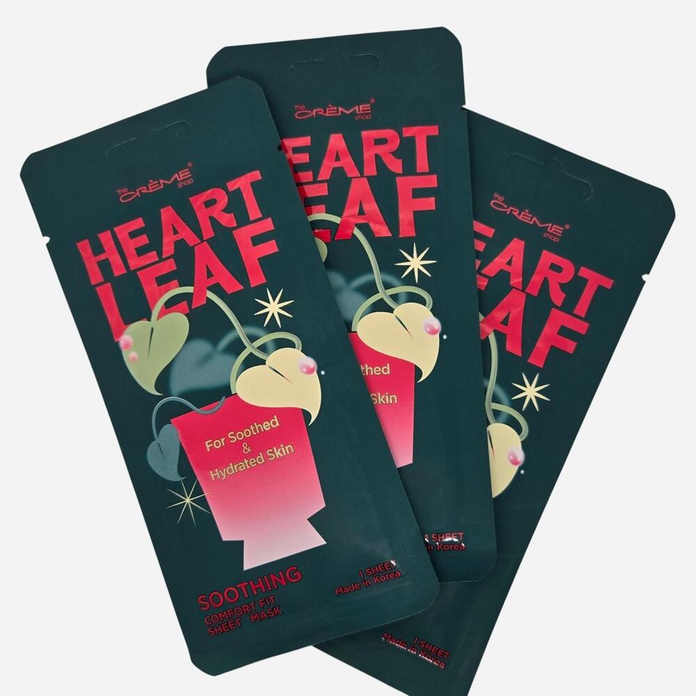 The Creme Shop Heart Leaf soothing sheet mask